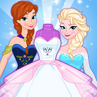 Chơi Thiết kế váy cưới cho Elsa và Anna