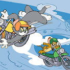 Chơi Tom và Jerry đua xe máy.